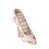 Creative High Heel Shoe Jewelry Holder Floral Print Pink Lace Jewelry Display Stand Vintage Leopard Print Jewelry Display Rack
