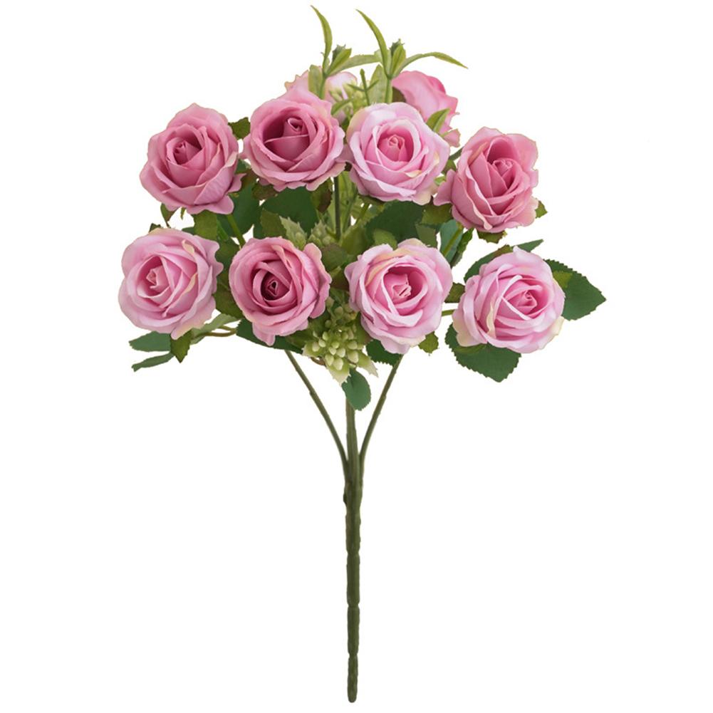 Floral Arrangement Artificial Roses Desktop Decoration Lifelike Presentation Artificial Roses For Wedding Decor