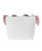 Maison De Fleur Jacquard Ribbon Pouch, Ivory, Size F, PouchDrawstring Bag, 08000628600