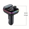 C29 Car FM Transmitter Bluetooth 5.0 MP3 Player DC12V/24V Input Dual USB 3.1A + PD 3.1A Fast Charging Car Charger