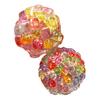 Colorful Bead Stress Ball Toy Anxiety Relief Squeeze Ball Sensory Toy Kids Teens Adults Portable Soft TPR Ball Pinch Fidget Toy