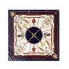 Women's Satin Artificial Silk Square Scarf Shawl Classic Chain Printing Silk Scarf 90cm Headscarf