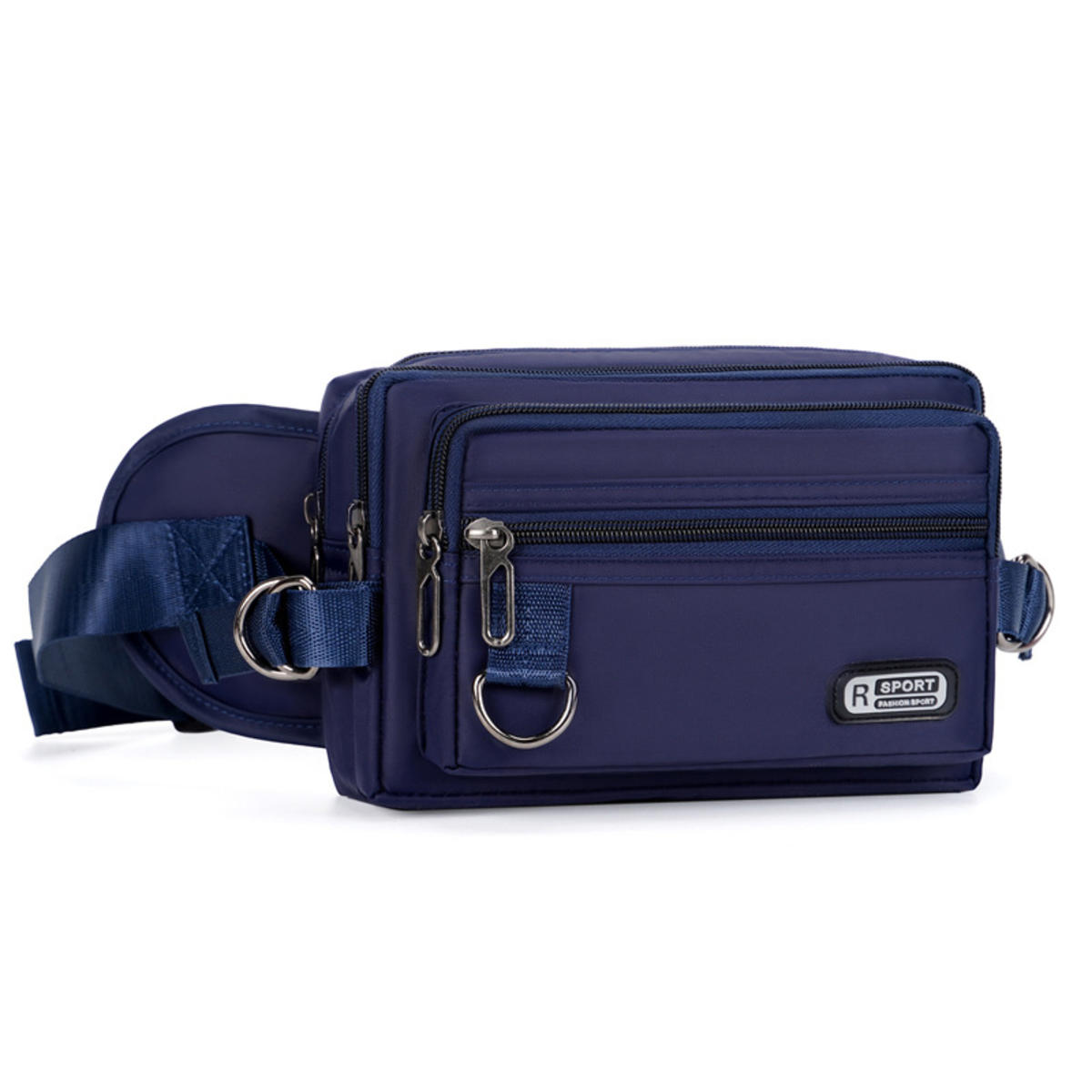 

Мода Мужчины Женщины Поясная сумка Повседневная Сумка Большая Сумка для телефона Поясная сумка Уличная Дорожная Сумка для телефона Сумка-банан на бедро one size синий
