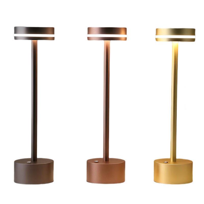 Kreative Schreibtischlampen, wiederaufladbar, tragbar, Restaurant-LED-Tischlampe, kabellos, luxuriös, modern, romantisches Abendessen
