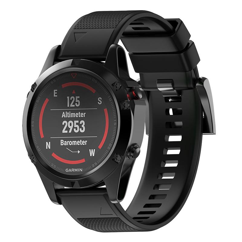 

Силиконовый ремешок для часов Garmin Fenix 7S 7X 7 6S 6X 5 5S 5X 5 Plus 3 HR с быстросъемным креплением 20 22 26 мм, ремешки для смарт-часов 20mm width чёрный