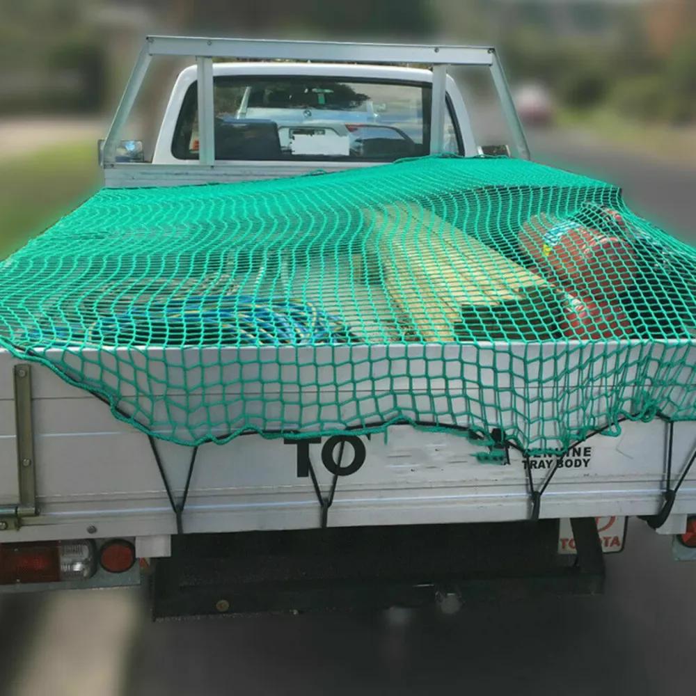 With 15Pcs Hooks Trailers Net Heavy Duty Cargo Net For Truck Trailer Mesh Bungee Cord For Trailer Truck Boat