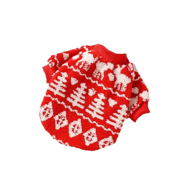 Christmas Knitted Sweater Pet Autumn/Winter Dog Clothing Warm Cat Universal Clothing Two Leg Clothing Pet Supplies