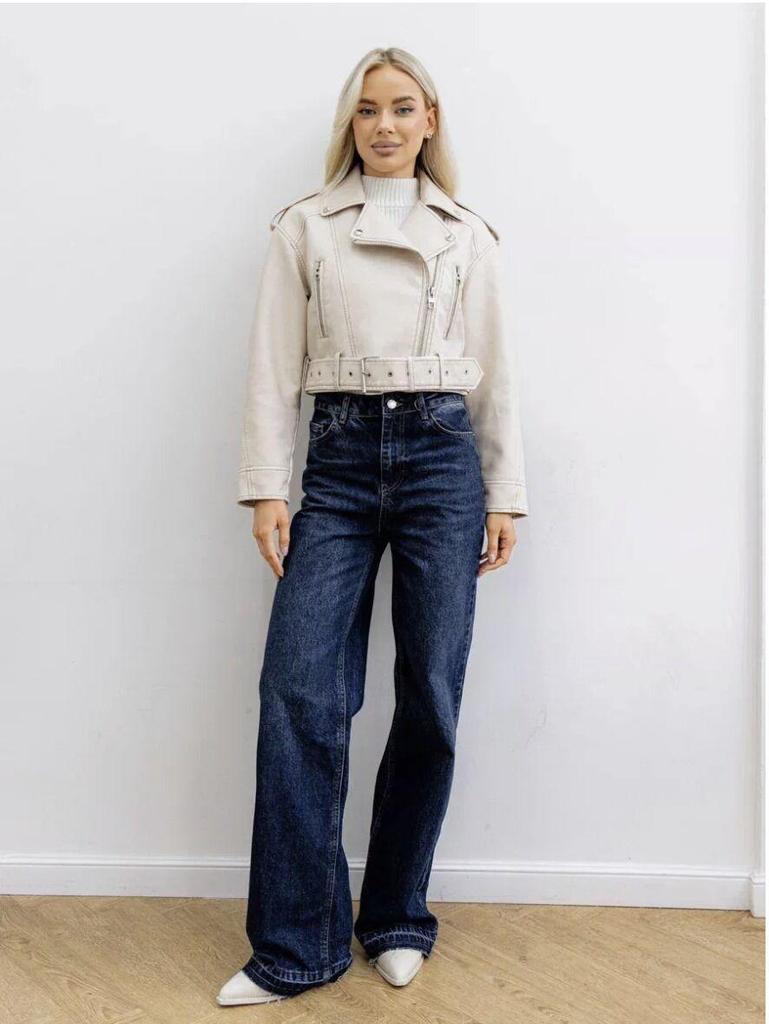 2025 European & American Washed Faux Leather Motorcycle Jacket - New Autumn/Spring Collection