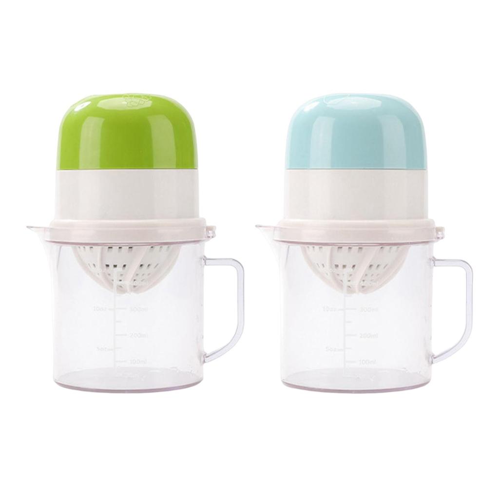 Measuring Cup Juice Container 450ml Citrus Juicer for Kitchen Picnic Camping blue