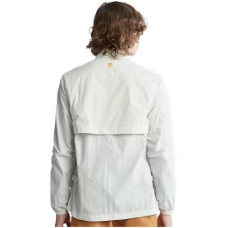 Timberland Solid Color Fashion Pocket Breathable Work Comfortable Casual Long Sleeve Shirt Men Shirts Vintage-White A2HPN-CM9