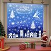 Christmas Atmosphere Window Sticker: Snowflake Reindeer Festival Decoration