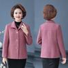 Spring & Autumn Stylish Wool Coat for Middle-Aged Women - 2025 New Collection