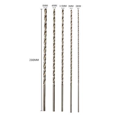 Set Punte da Trapano Metallo Perforazione 200mm Extra Lunghe HSS