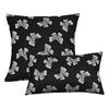 BUYNOW Jacquard Bow Pillowcase Without Pillow Core Korean Cute Girl Pink Bow Living Room Sofa Cushion Cover Home Bedroom Decor