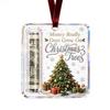 Neue Weihnachts-Acryl-Geldklammern-Ornamente Weihnachtsmann Schneemann Rentier-Muster Neujahrs-Geldgeschenke Gastgeschenke Dekoration