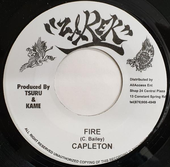 

7-дюймовая пластинка CAPLETON - Fire NONE Zarek 2005 Ямайка Регги, Ска и Даб Б/у