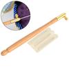 Three Needles Tambour Embroidery Hook Wooden Handle French Embroidery Needle  Beadwork Crafting