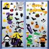 Window Sticker - AIMOONSA - Pack of 9 Sheets - Double-Sided Electrostatic Film - 30 X 20 Cm - Halloween Pattern