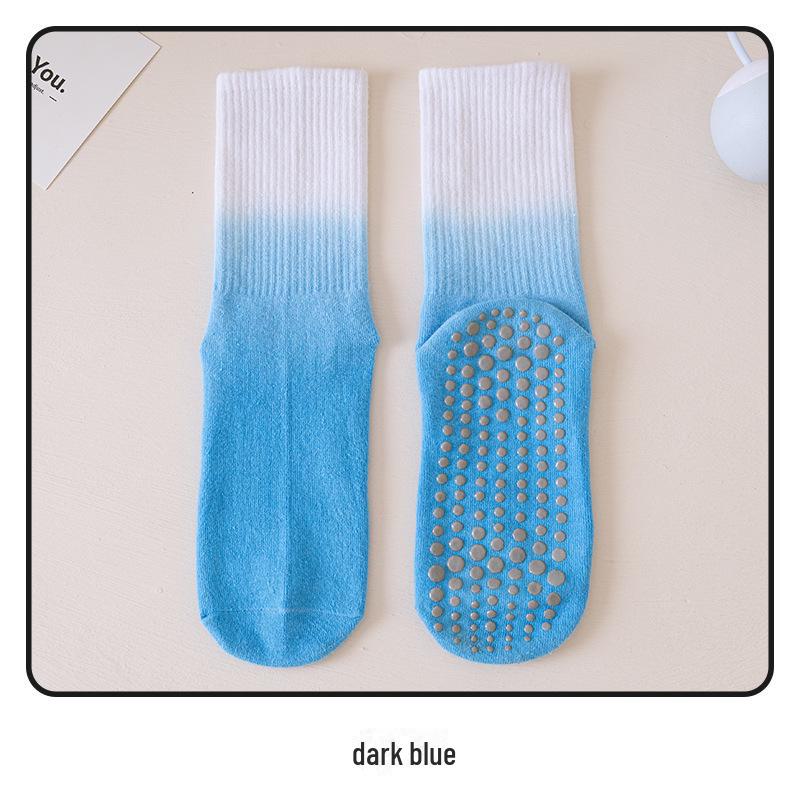 Gradient Tie-Dye Non-Slip Yoga & Pilates Mid-Length Socks for Women
