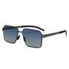 New Fashion Oversize Sunglasses For Men Vintage Gradient Big Frame Polarized Sun Glasses Luxury Brand Metal Eyewear