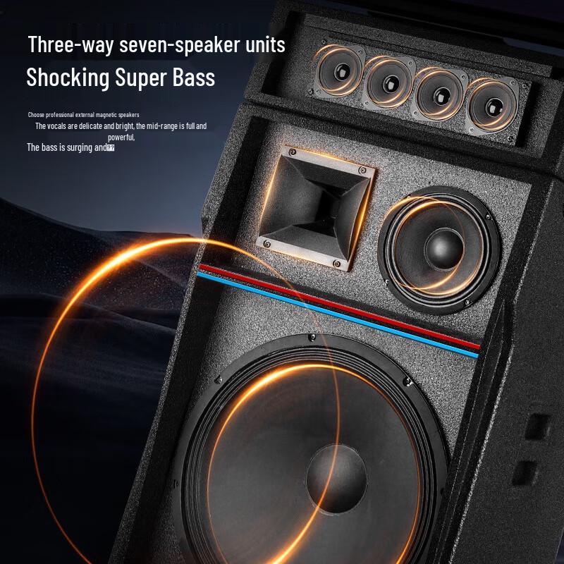 MALONE KT-3888S Portable KTV Speaker with 32-inch Display