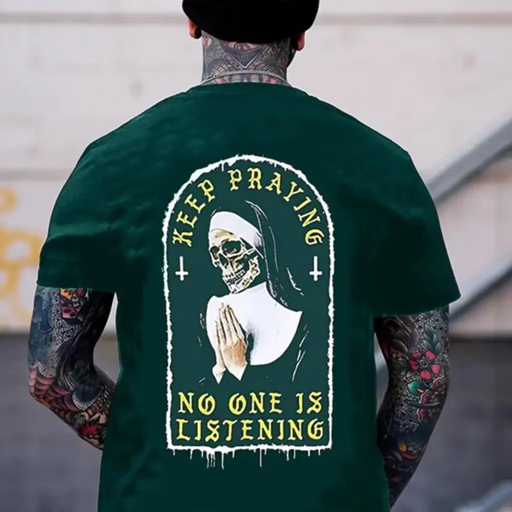 

Летняя Новая Повседневная Свободная Футболка с Коротким Рукавом Мужская Свободная Футболка со Странным Принтом Большая Индивидуальность Уличная Одежда Короткий Эластичный Топ S зелёный