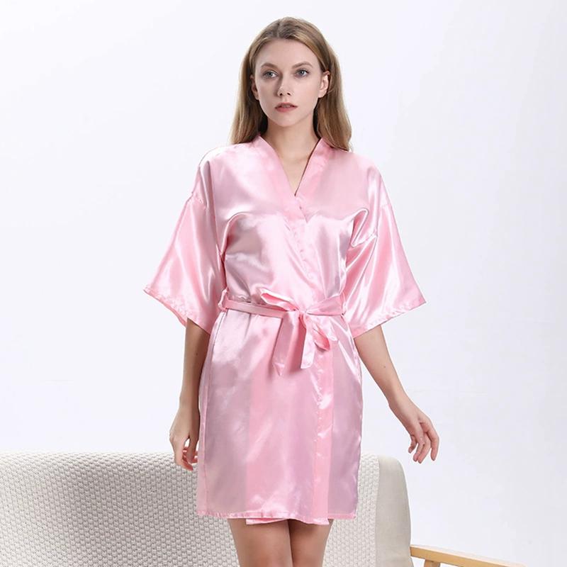 Women Short Sleeve Gown Robe Loungewear Pajamas