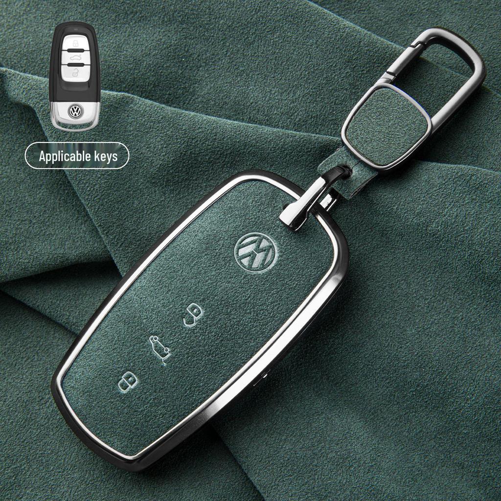 Premium Suede Key Cover for Volkswagen Phideon (2016-2021), Unisex Design