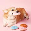 1pc Realistic Donut Shaped Squeaky Plush Dog Toy – Soft Sound Emitting Chewable Pet Toy, Interactive Boredom Relief for Puppies and Small Dogs