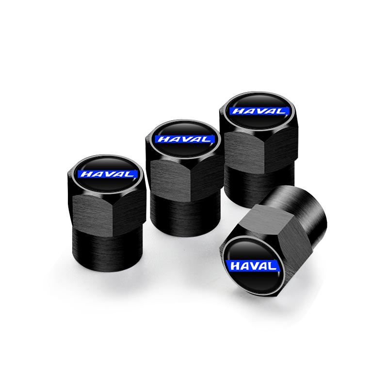 

4Pcs Car Logo Wheel Tire Valve Stem Caps Cover For Great Wall Haval Jolion H3 H5 H6 H7 H9 F7 F7X F7H H8 H2S Auto Accessories чёрный