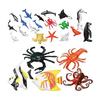 VICASKY Mini Ocean Animals 24 Pcs Plastic Realistic Fish Toys Marine Biology Decoration for Learning and Playing Miniature Fish Sea Animal Toys