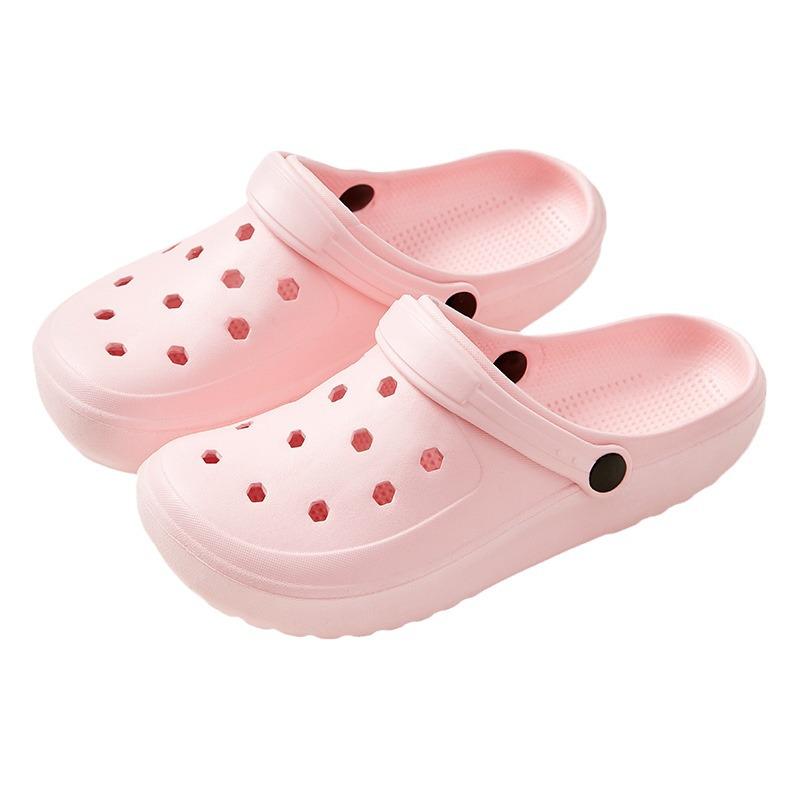 Nové dámské pantofle s uzavřenou špičkou s kresleným potiskem - Roztomilé a pohodlné letní boty pro vnitřní/venkovní nošení