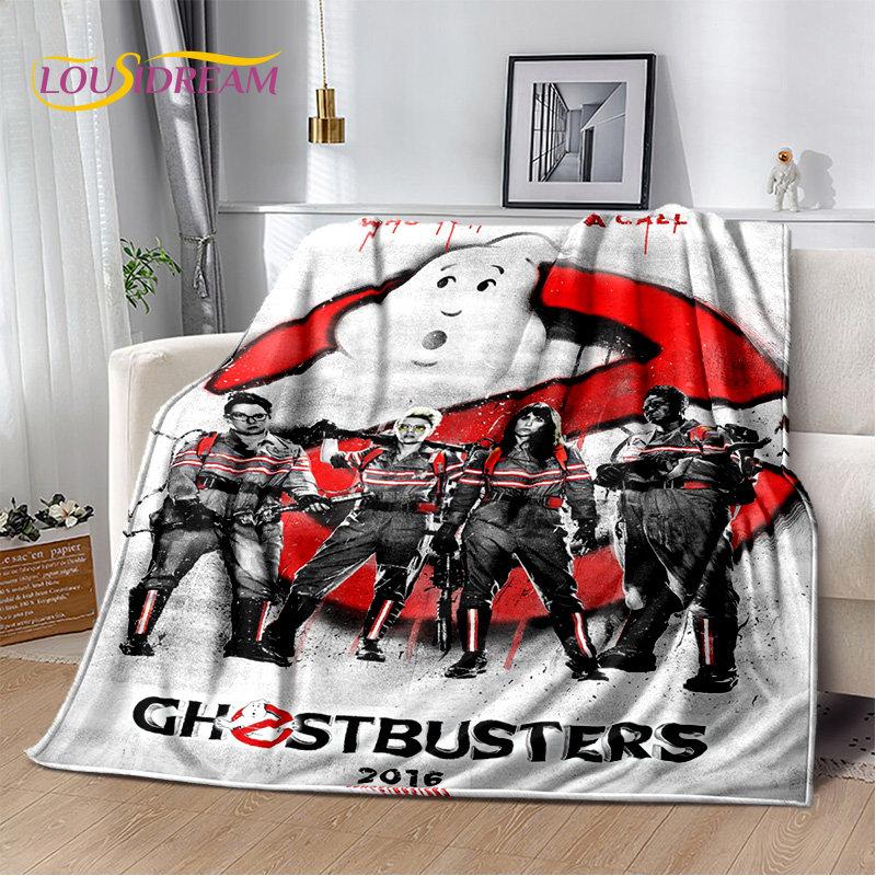 Cartoon G-Ghostbusters Movie Plush Blanket,Flannel Blanket Throw Blanket for Living Room Bedroom Bed Sofa Picnic Leisure Napping
