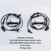 Dasbecan Front & Rear ABS Wheel Speed Sensor for Jeep Wrangler 3.6L 2012-2017 Jeep