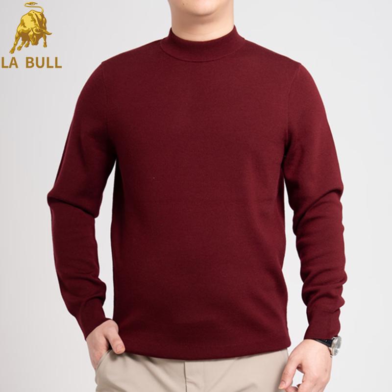 

LA BULL Men s Slim Fit Mock Neck Knit Sweater 2XL