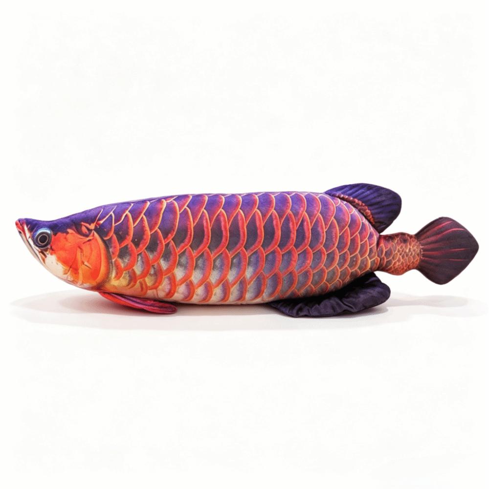 Cute Stuffed Fish Doll Lifelike Fish Plush Pillow Arowana Plush Toys Collectible