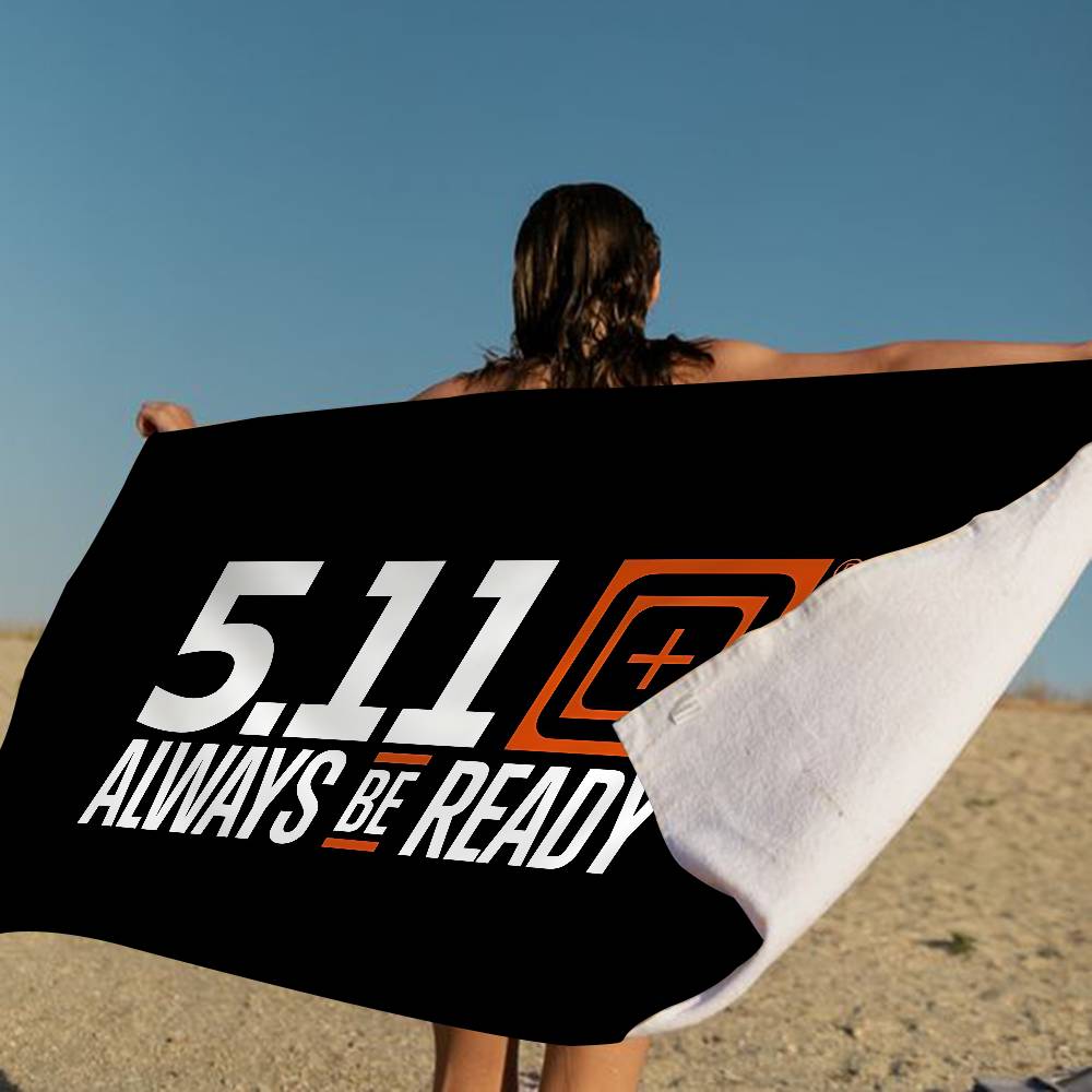 Tactical Logo 5 Anime Beach Swimming Towel Soft Absorbent Washcloth Children's Gifts For Kids Travel Camping Gym