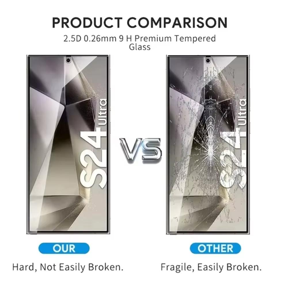 4 buc Sticlă Temperată cu Deblocare prin Amprentă Pentru Samsung Galaxy S26 S25 Edge S24 Ultra S23 S22 S21 Plus S20 FE Note20 5G Folie de Sticlă Protector Ecran