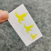 Weather Resistant Reflective Car Button Reflective Adhesive Stickers Decals for Inner Switches Protection Yellow Design