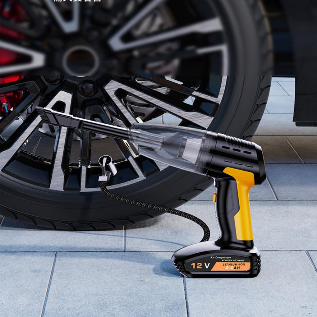 2 in 1 Car Vacuum Cleaner 9000PA Strong Suction Wireless Handheld Vacuum Cleaner Air Compressor For Car Home Vacuum Cleaner