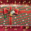 Merry Christmas Banner Striped Background Christmas Event Banner Christmas Photo Banner For Office Decoration Photo Backdrop