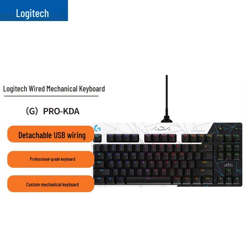 

Logitech PRO KDA Limited Edition RGB Gaming Mechanical Keyboard
