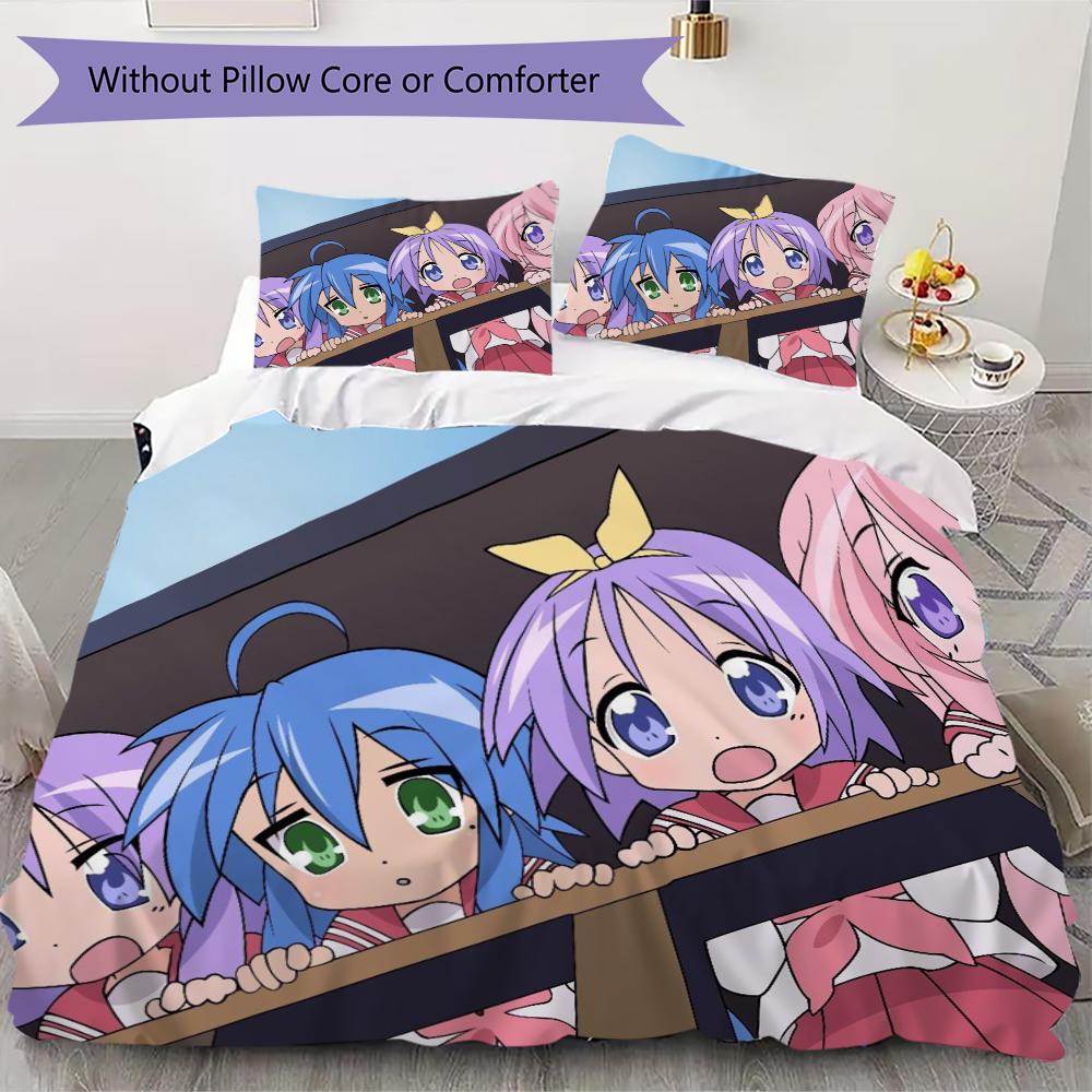 

Lucky Star Pattern Bedding uilt Set uilt Cover Pillowcase Home Decoration Birthday Gift (1 * duvet cover + 50 * pillowcase without core) 135x200cm