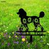 Metal Memorial Plaque for Poodle Elegant Garden Decor Anticorrosion Coated