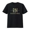 Gold Rn Registered Nurse Nursing Heartbeat Design T Shirt Vintage Washed Streetwear Comfortable Unisex Homme Soft Fashion
