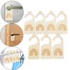 7x Nursery Hanger Organizers Nursery Closet Organizers Wood Newborn Wardrobe Divider for Closet Room Bedroom Birthday Nursery