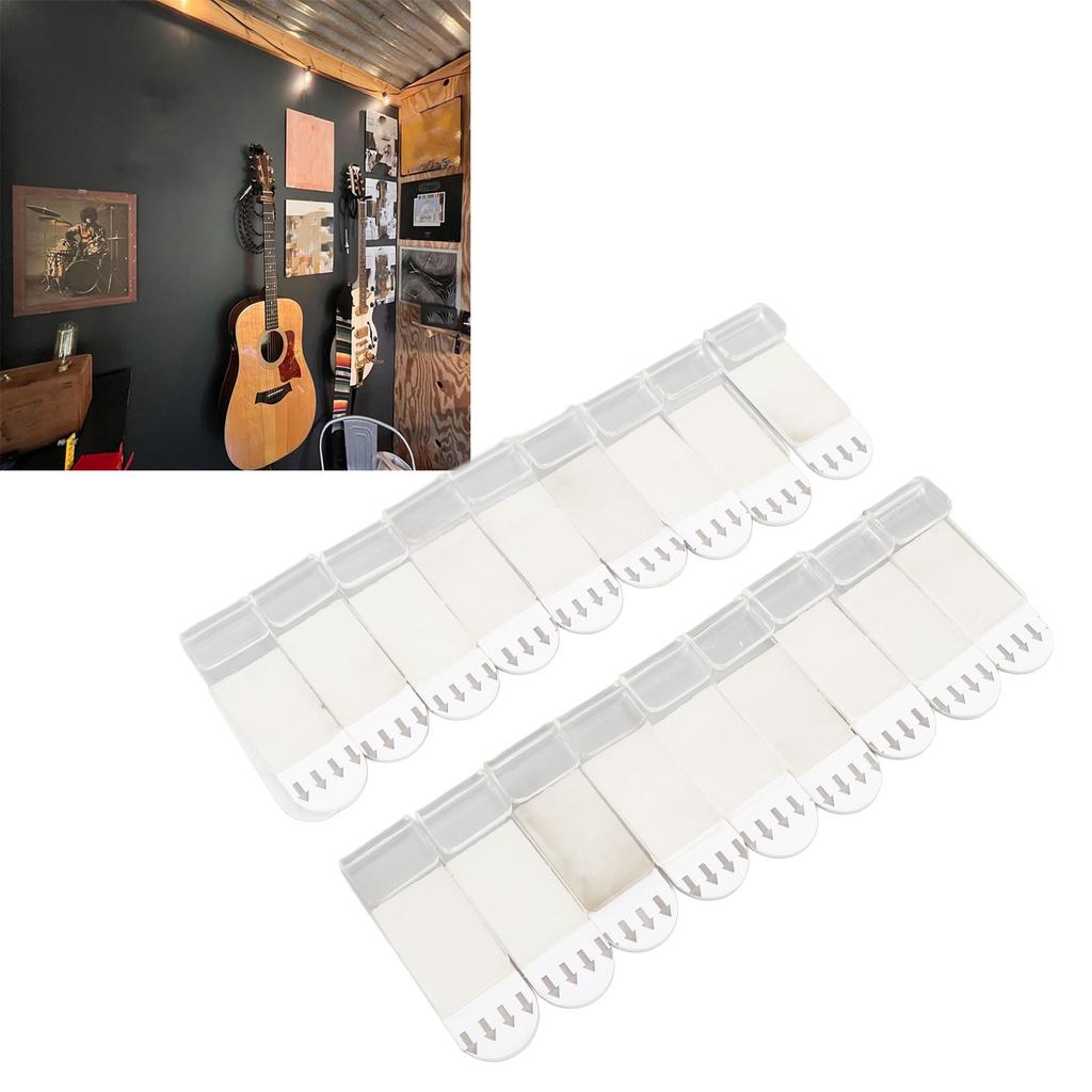 18 Pcs Vinyl Record Wall Mount Self Adhesive Clear Vinyl Display Shelf No Drill Vinyl Storage Shelves for Album Covers Display