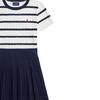 Polo Ralph Lauren SS24 Striped Color Block Round Neck Short Sleeve Dress Set Kids Dress Set CWPO2STG2U20011-100
