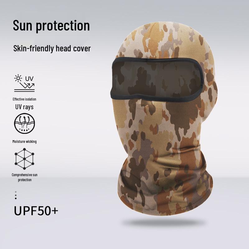 Atmungsaktive Sommer-Gesichtsmaske: Sonnencreme Sturmhaube für Radfahren, Klettern, Motorradfahren und Outdoor-Sportarten