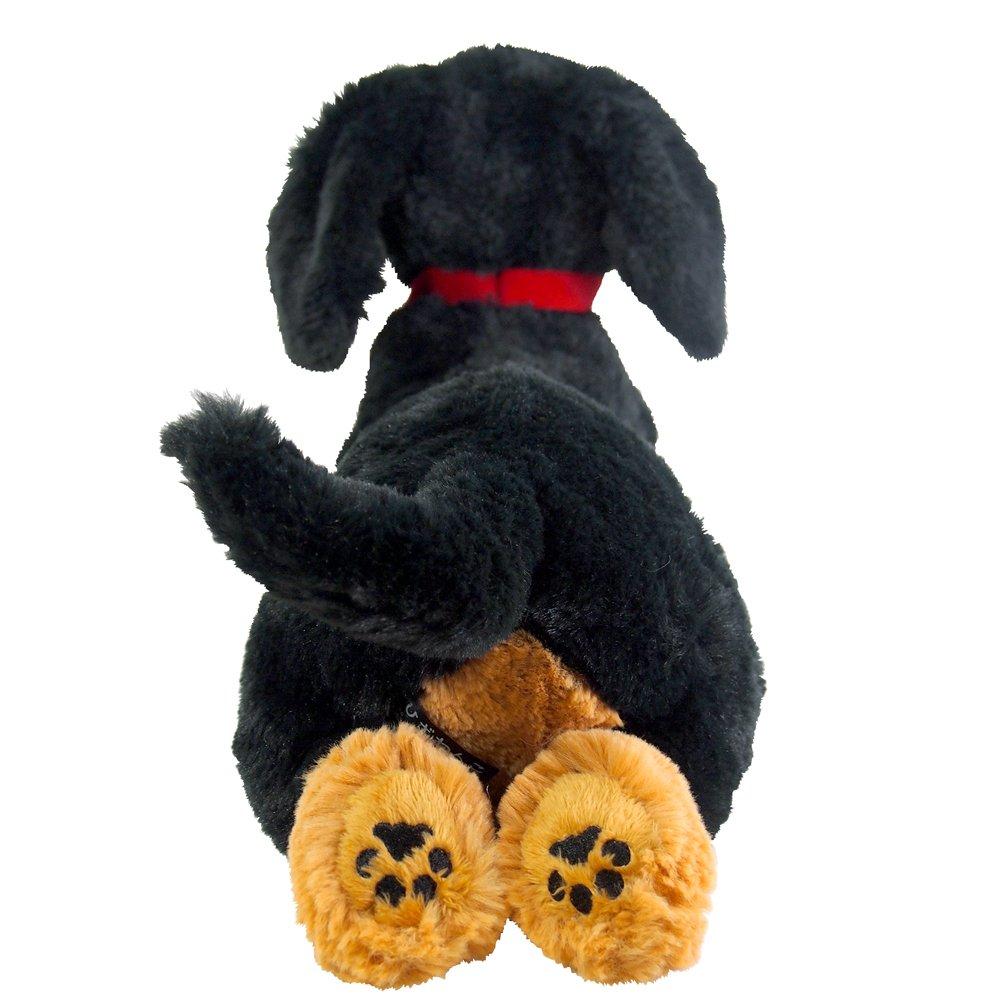 Knee Dog Miniature Dachshund Black Plush Toy S P-3012